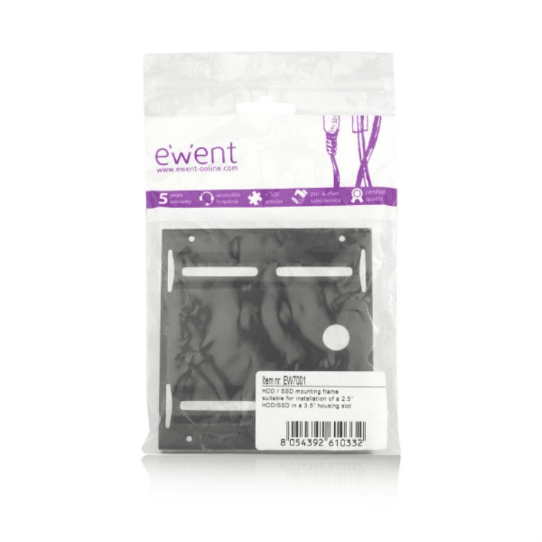 ADAPTADOR HDD/SSD EWENT RANURA DE 2,5" A 3,5" miniatura 5