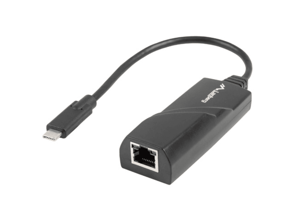 Adaptador USB C Lanberg 3.1/Ethernet RJ45 1 GB — imagen 1
