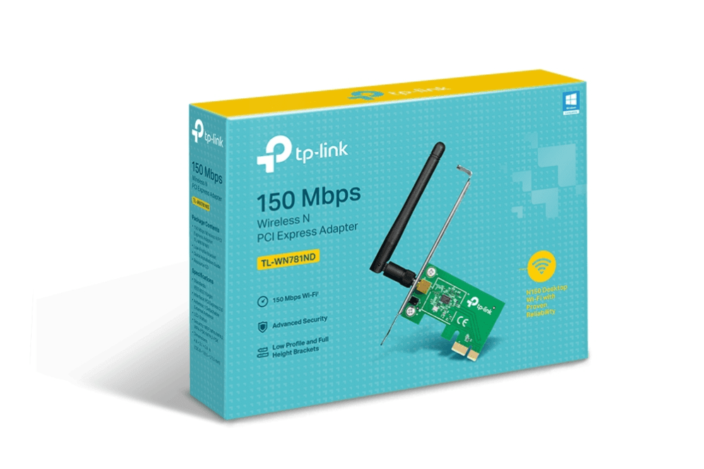Adaptador Wifi Tp-link TL-WN781ND N150 PCIe miniatura 6