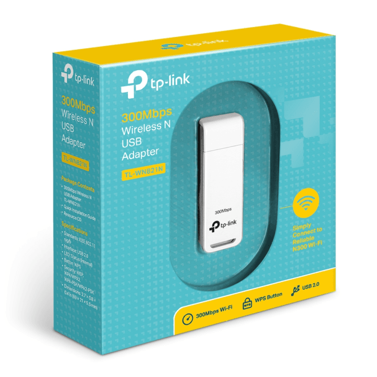 Adaptador Wifi Tp-link TL-WN821N N300 USB miniatura 4