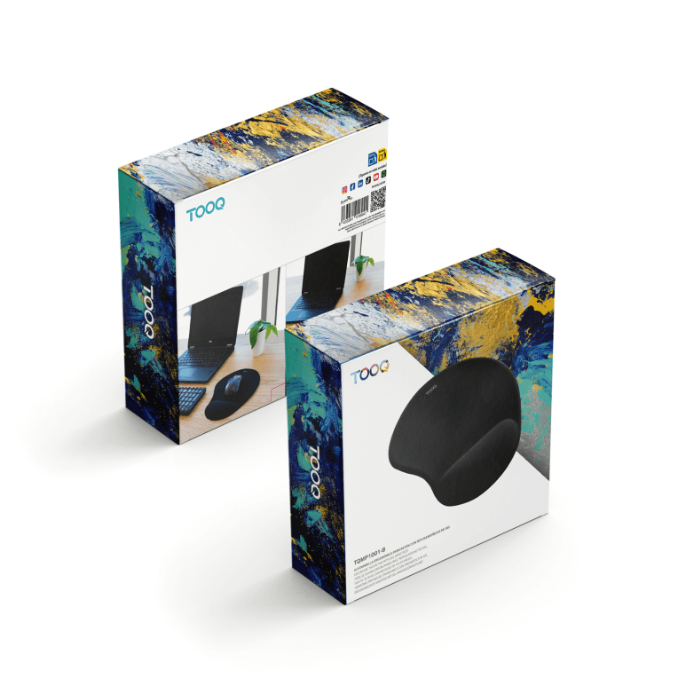 Alfombrilla Gaming Tooq Ergonómica Gel Negro miniatura 6