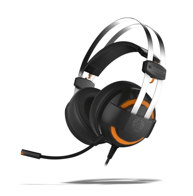 Auricular Gaming Krom Kode Negro Microfono USB — imagen 1