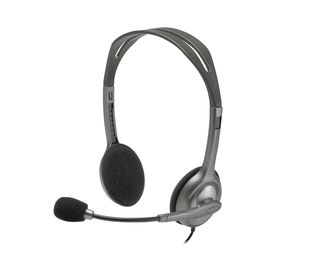 Auricular Logitech H110 Negro Microfono Alambrico — imagen 1