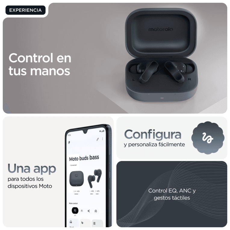 Auriculares Motorola Moto Buds Bass Black miniatura 14