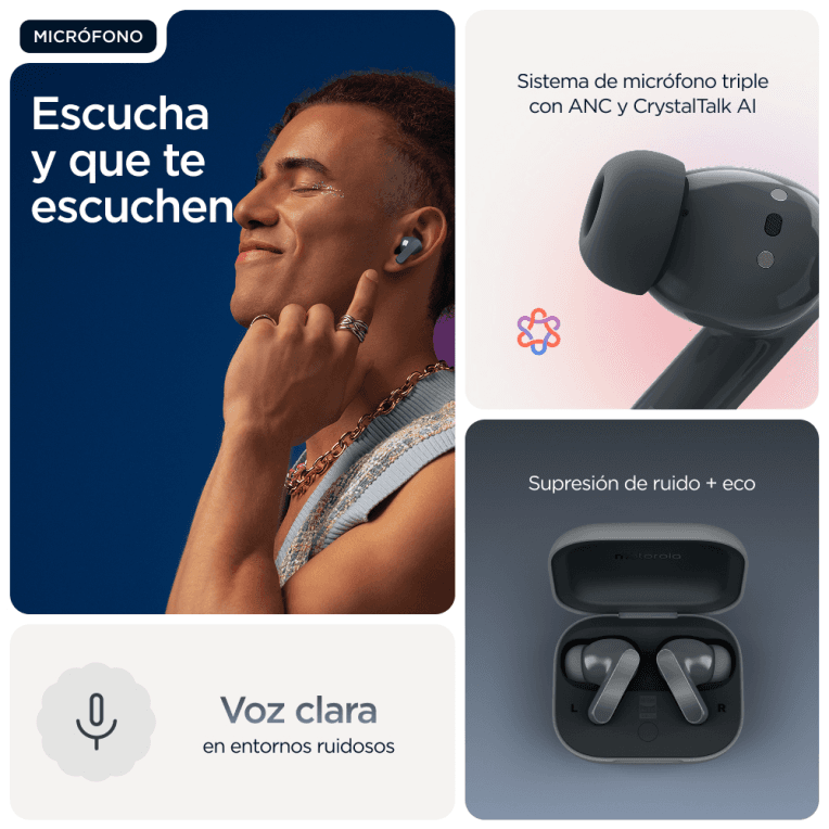 Auriculares Motorola Moto Buds Bass Black miniatura 16