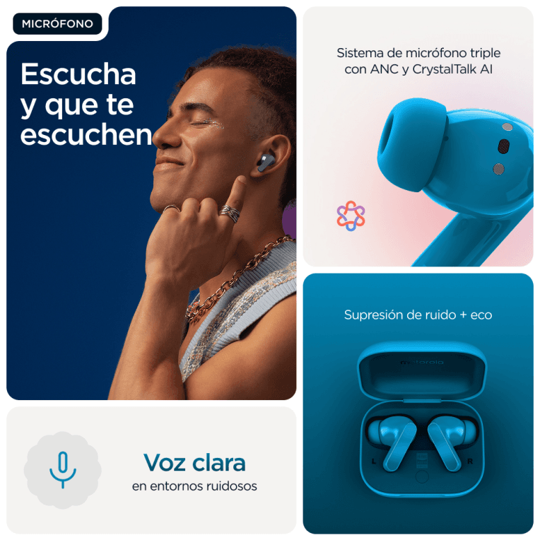 Auriculares Motorola Moto Buds Bass Blue miniatura 16