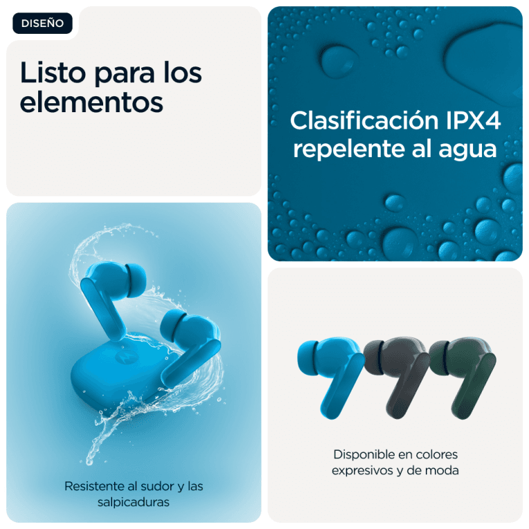 Auriculares Motorola Moto Buds Bass Blue miniatura 17