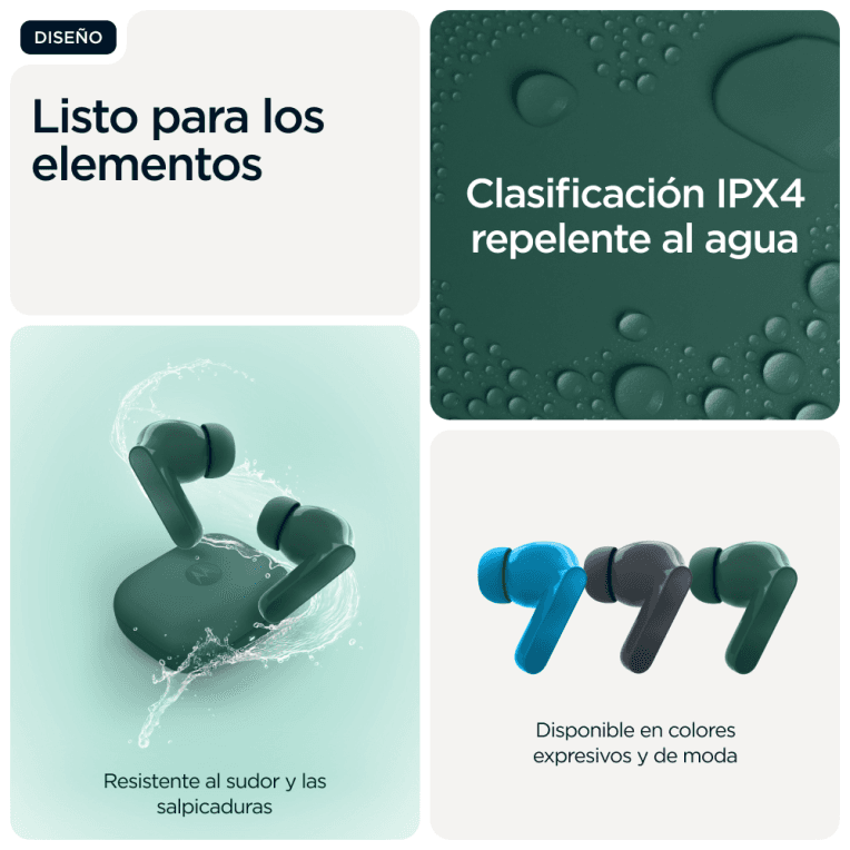 Auriculares Motorola Moto Buds Bass Green miniatura 17