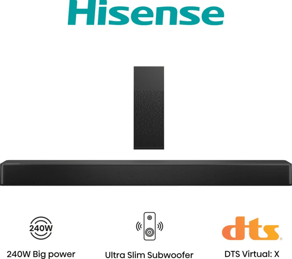 Barra de Sonido Hisense HS2100 2.1 240W BT miniatura 2