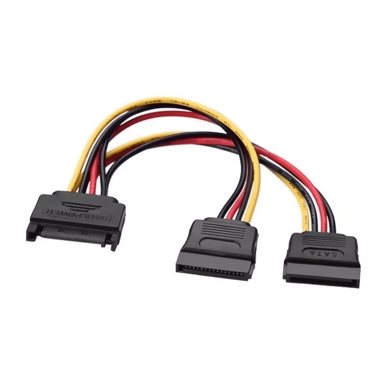 Cable de Alimentación Aisens SATA M-2xSATA/H 20cm — imagen 1