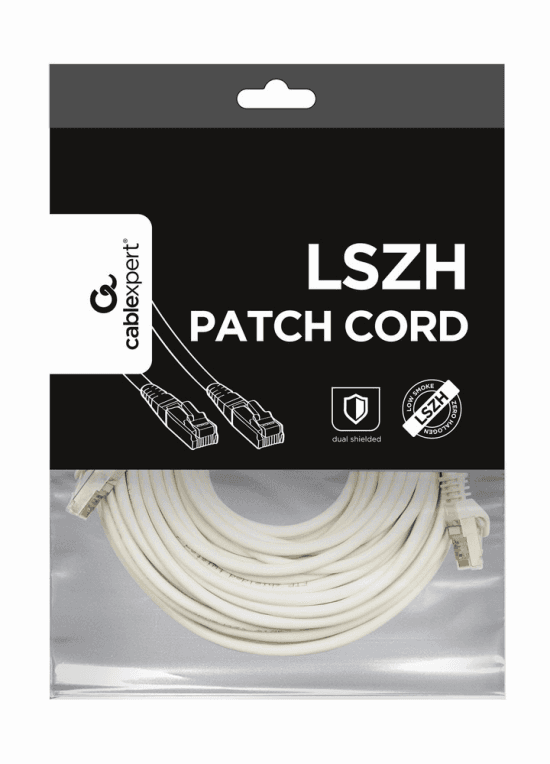 Cable de Red Gembird Cat 6A S-FTP LSZH Blanco 10m — imagen 1