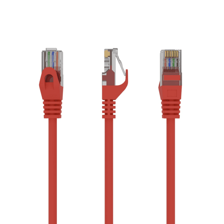 Cable de Red Gembird PP6U-1M/R UTP CAT6 1M Rojo — imagen 1