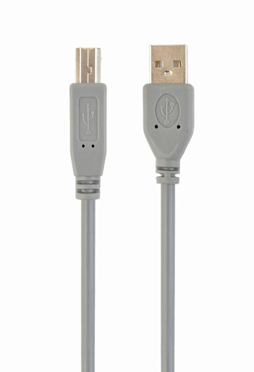 Cable Impresora Gembird USB 2.0 B 1,8m Gris — imagen 1