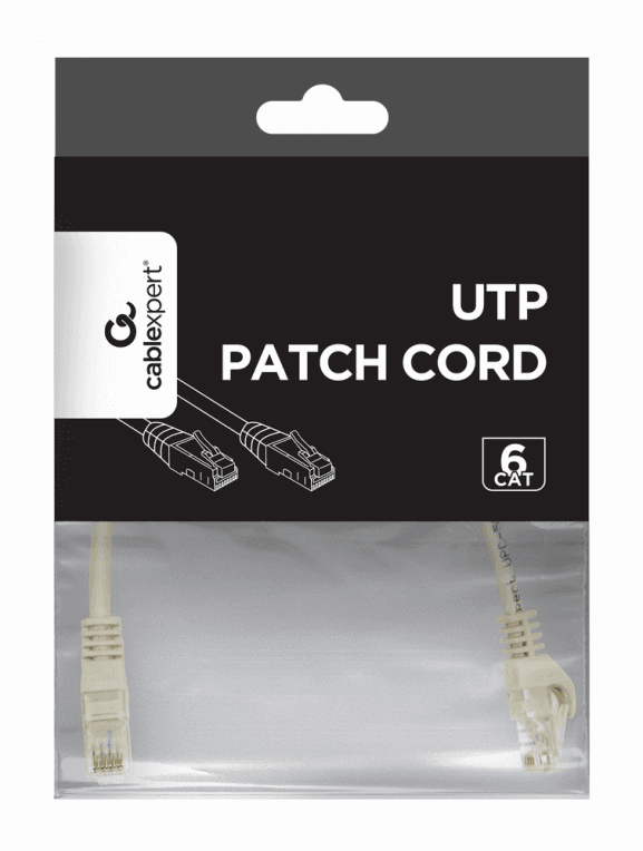 CABLE RED GEMBIRD UTP CAT6 0,25M COBRE GRIS — imagen 1
