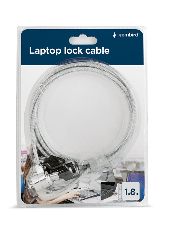 CABLE SEGURIDAD PARA PORTATIL GEMBIRD CON LLAVE