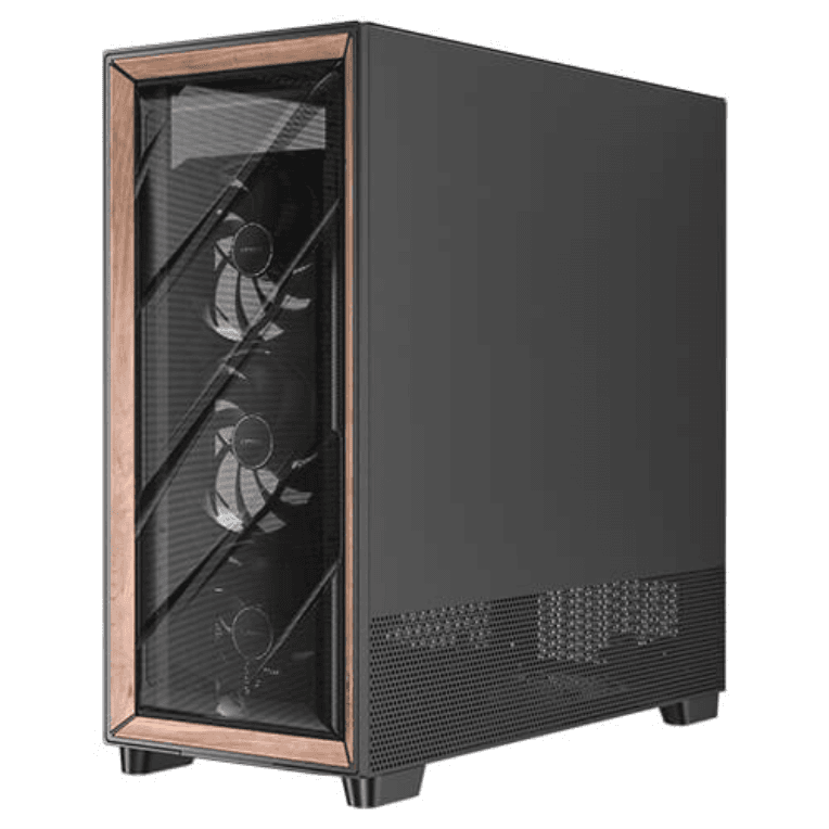 Caja ATX Antec Flux Pro EUV Wood Negra 2xUSB3.0 miniatura 6
