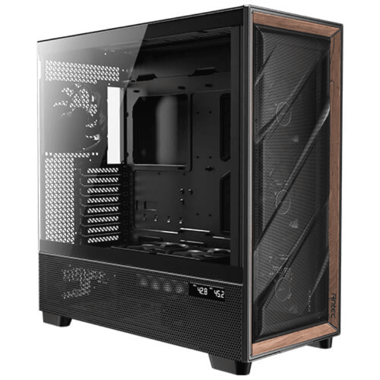 Caja ATX Antec Flux Pro EUV Wood Negra 2xUSB3.0 miniatura 9