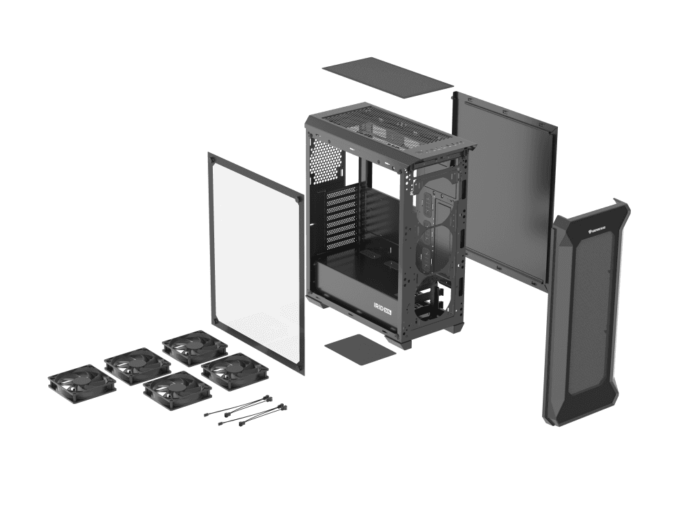 Caja ATX Genesis Gaming IRID 505F 2xUSB3.0/2.0 miniatura 17