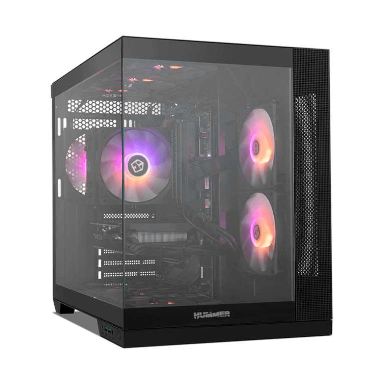 Caja ATX Nox Hummer Astra Neo Frameless Negra miniatura 2