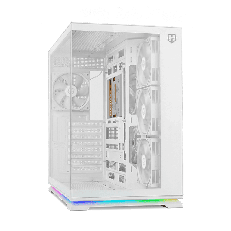Caja ATX Nox Hummer Galaxy ARGB Blanca