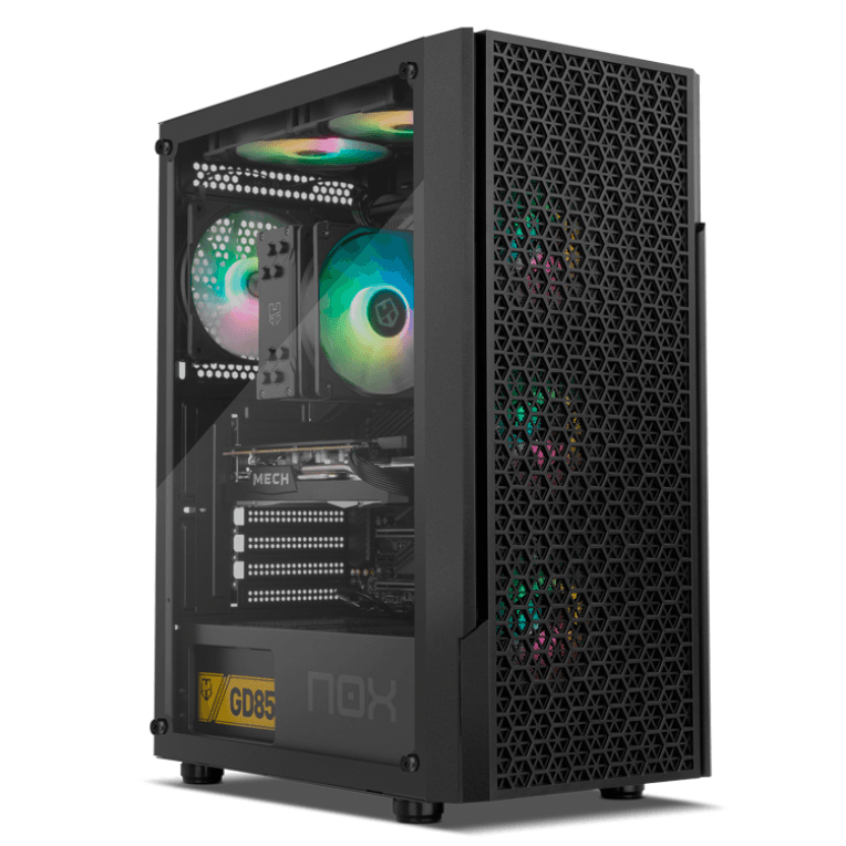 Caja ATX Nox Infinity Beta Airflow ARGB Rainbow miniatura 2