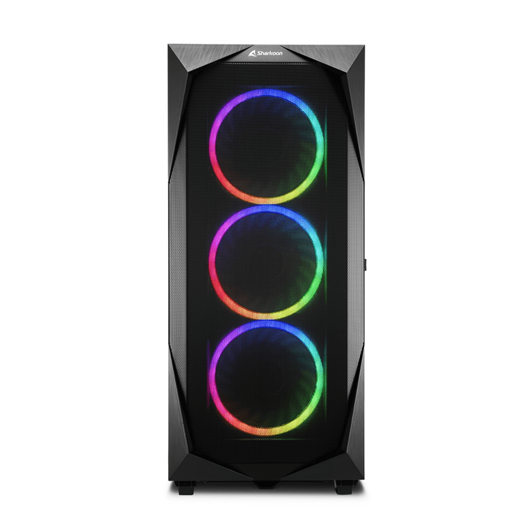 Caja ATX Sharkoon Rev300 RGB Negra 2xUSB3.0 miniatura 2
