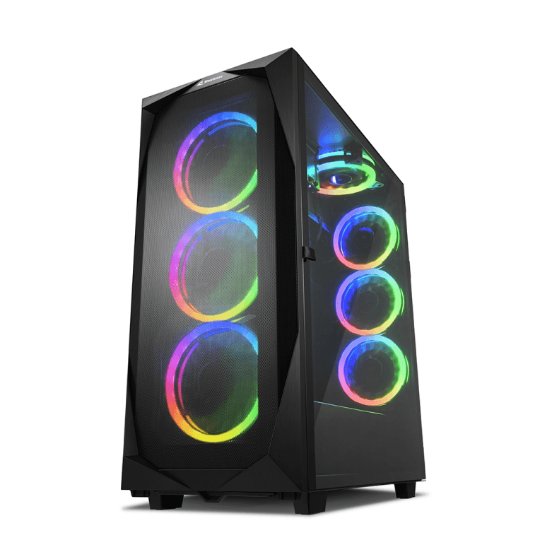 Caja ATX Sharkoon Rev300 RGB Negra 2xUSB3.0 — imagen 1