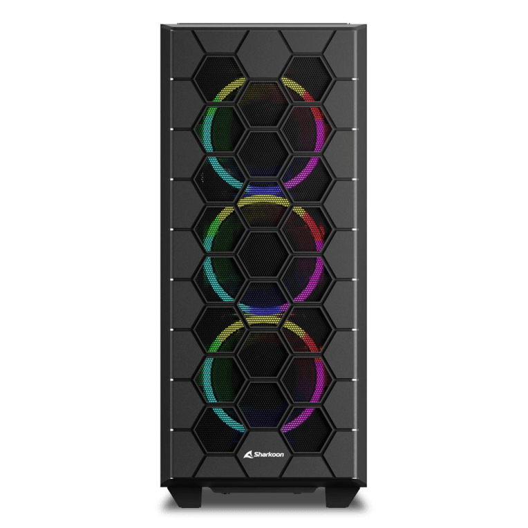 Caja ATX Sharkoon RGB Hex Negra 2xUSB3.0 miniatura 2