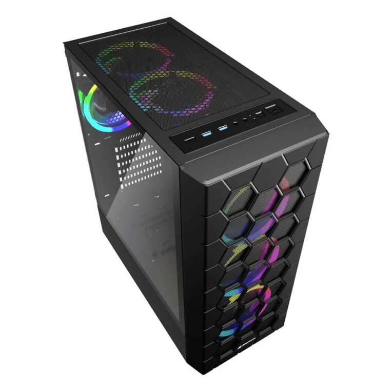 Caja ATX Sharkoon RGB Hex Negra 2xUSB3.0 miniatura 3