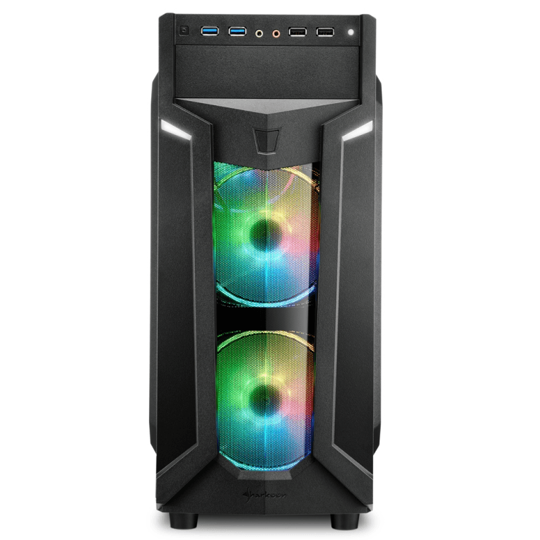 Caja ATX Sharkoon VG6-W RGB 2xUSB3.0 Negra miniatura 2