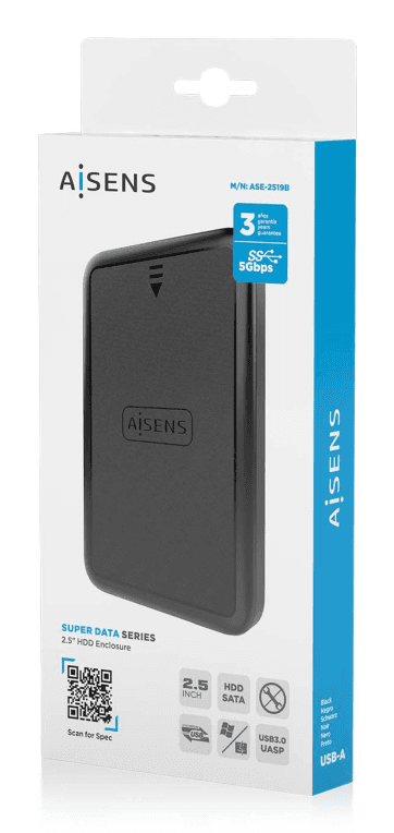 Caja Externa Aisens ASE-2519B 2.5" Negra miniatura 8