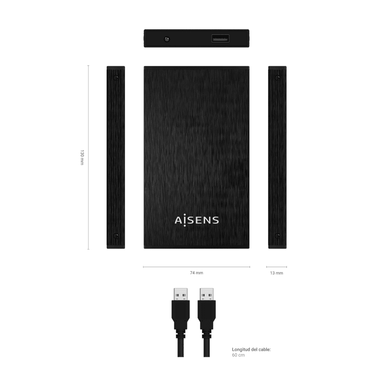 Caja Externa Aisens ASE-2523B 2.5" Negra miniatura 4