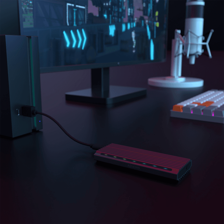 Caja Externa Aisens Asm2-Rgb011Gr M.2 Gris miniatura 9