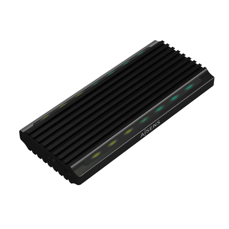 Caja Externa Aisens Asm2-Rgb012B M.2 Negra — imagen 1