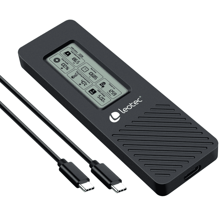 Caja Externa Leotec M.2 Nvme Con Panel Lcd — imagen 1