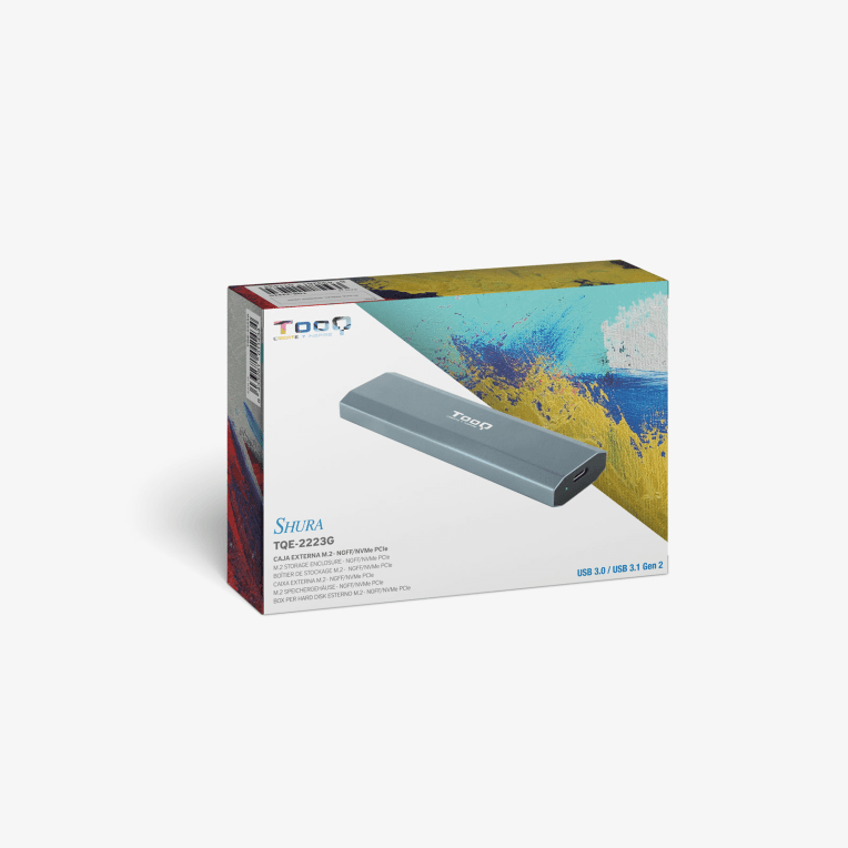 Caja Externa Tooq SSD M.2 NGFF/NVMe Gris miniatura 11