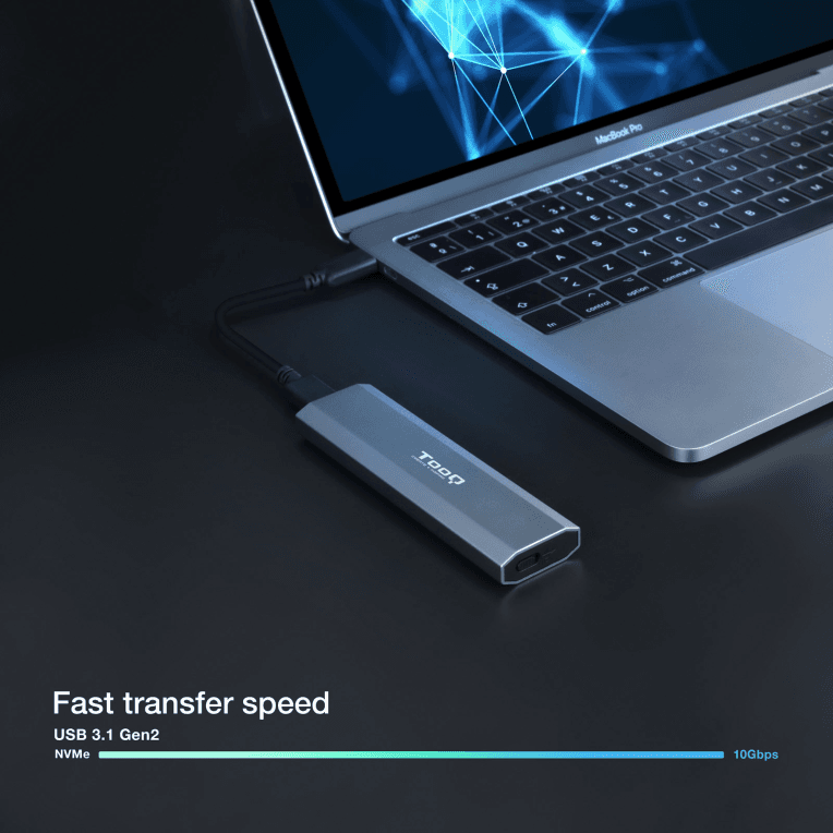Caja Externa Tooq SSD M.2 NGFF/NVMe Gris miniatura 8