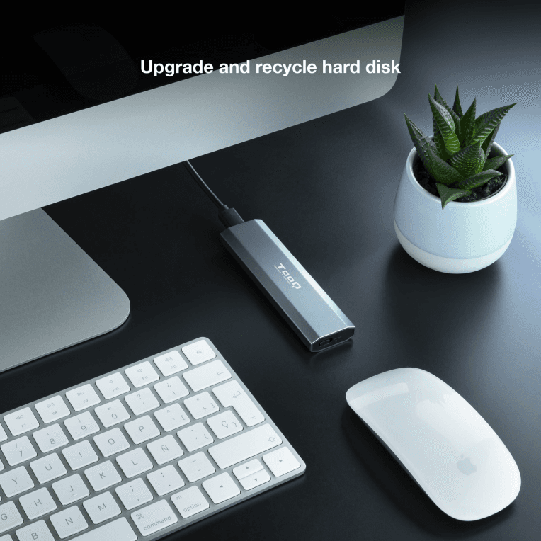 Caja Externa Tooq SSD M.2 NGFF/NVMe Gris miniatura 9