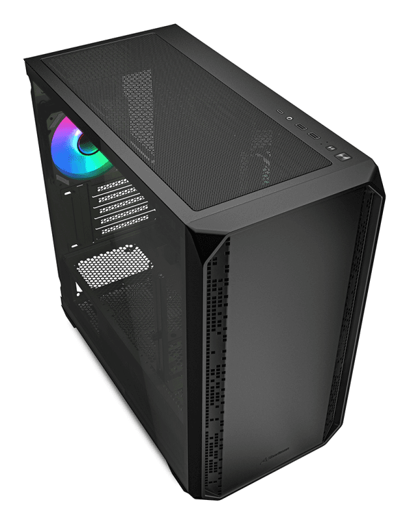 Caja Micro-ATX Sharkoon Gaming MK2 RGB 3xUSB miniatura 3