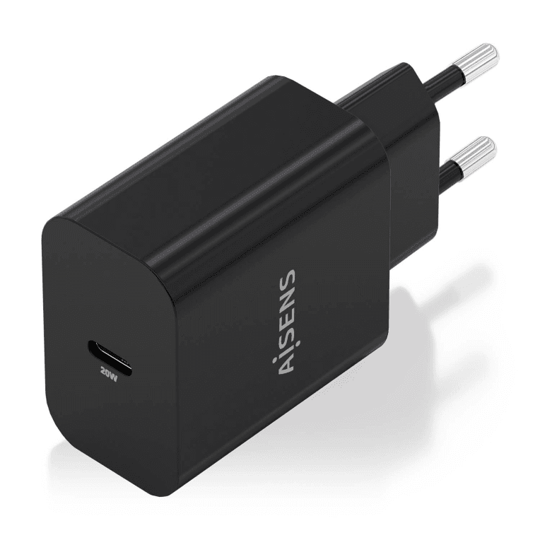 Cargador Aisens GaN 20W 1xUSB-C PD3.0 Negro miniatura 3