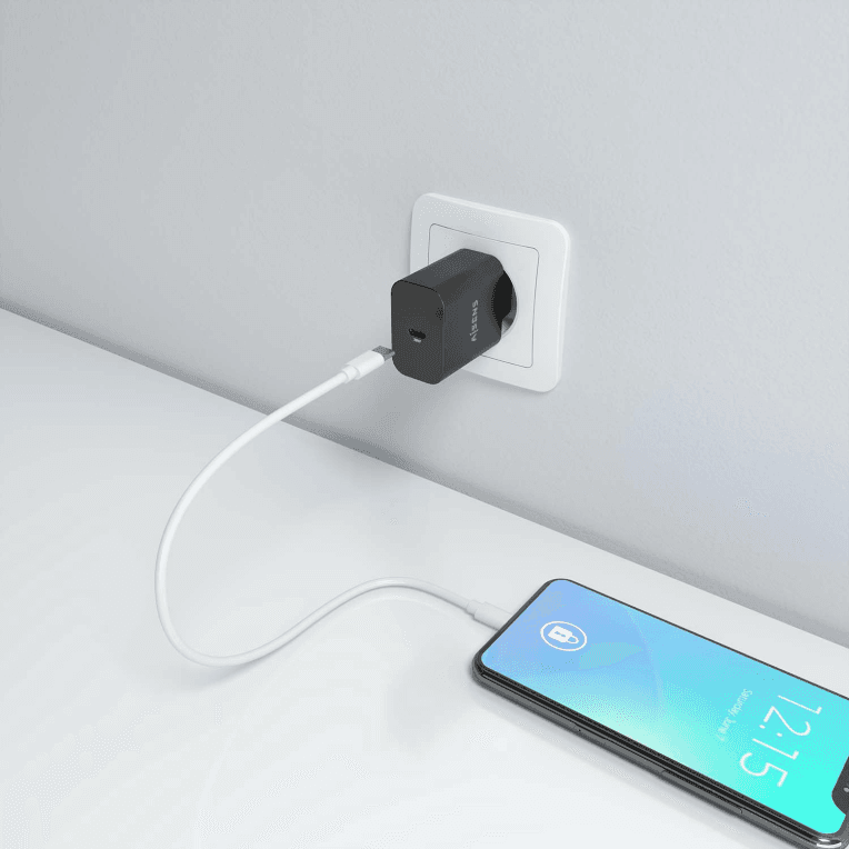 Cargador Aisens GaN 20W 1xUSB-C PD3.0 Negro miniatura 6