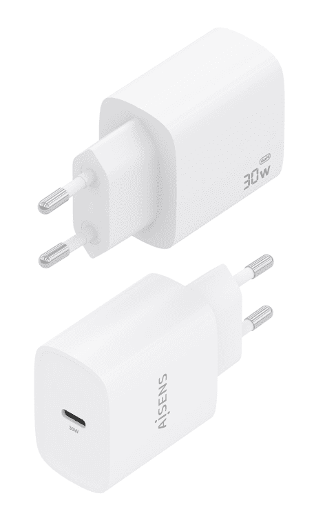 Cargador Aisens Gan 30W 1xUsb-C Pd3.0 Blanco miniatura 4