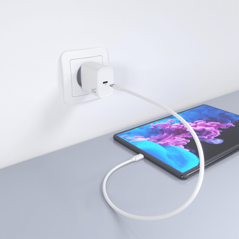 Cargador Aisens Gan 30W 1xUsb-C Pd3.0 Blanco miniatura 7