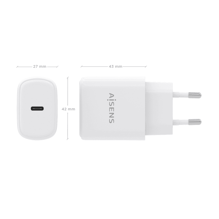 Cargador Aisens Gan 30W 1xUsb-C Pd3.0 Blanco 2 miniatura 5