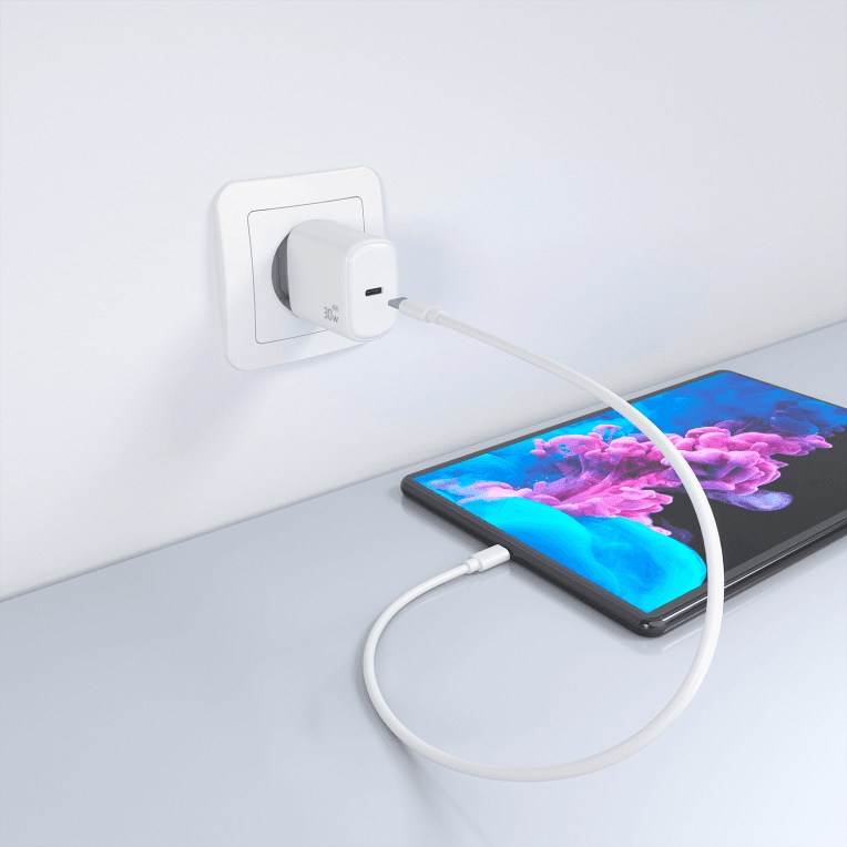 Cargador Aisens Gan 30W 1xUsb-C Pd3.0 Blanco 2 miniatura 7