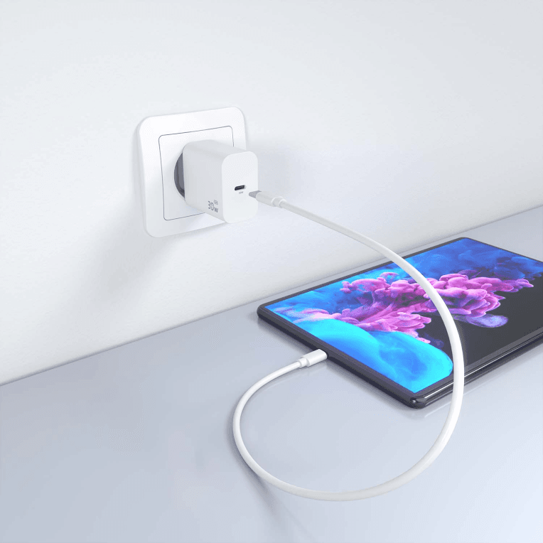 Cargador Aisens GaN 30W 1xUSB-C PD3.0 Blanco miniatura 7