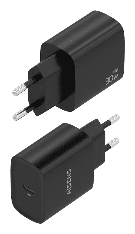 Cargador Aisens Gan 30W 1xUsb-C Pd3.0 Negro miniatura 4