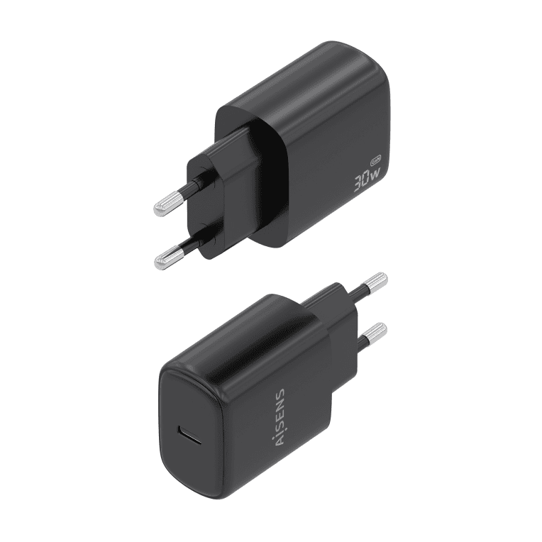 Cargador Aisens Gan 30W 1xUsb-C Pd3.0 Negro 2 miniatura 4