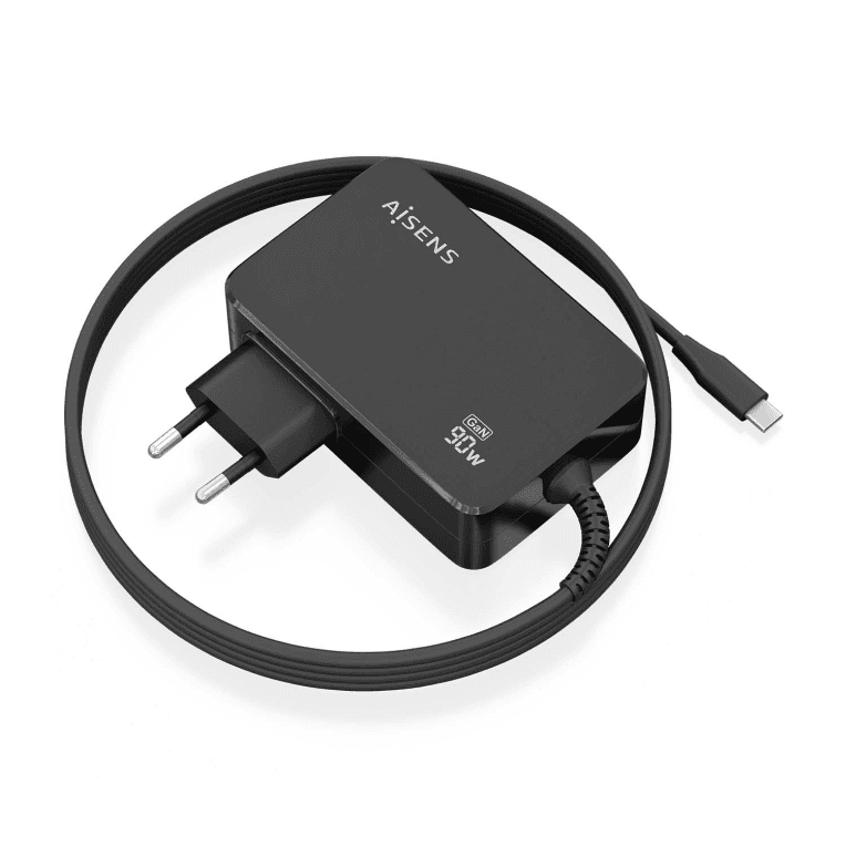 Cargador Aisens GAN 90W PD3.0 1xUSB-C 1.8m Negro — imagen 1