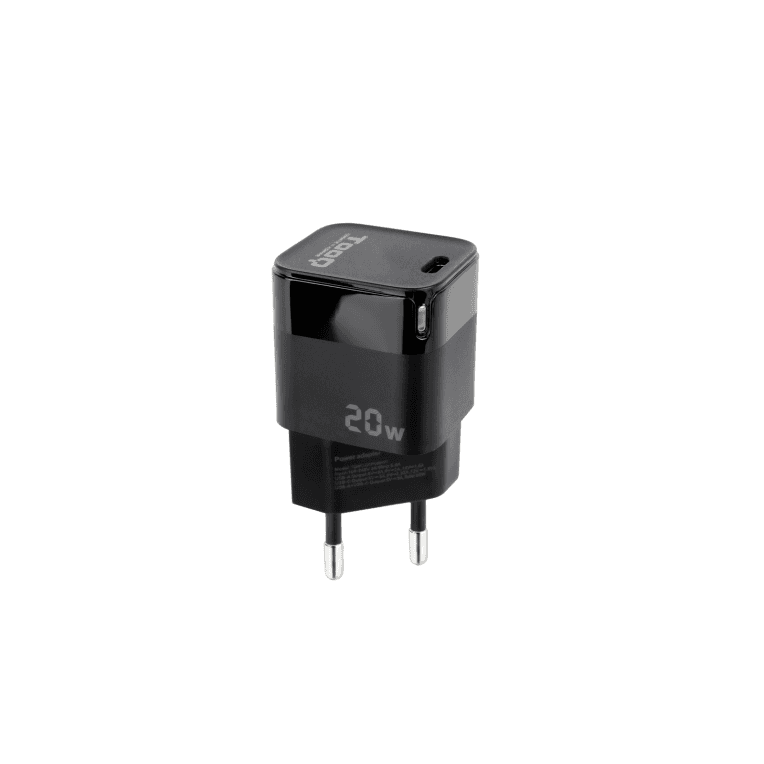 Cargador De Pared Tooq USB-C PD 20W Negro — imagen 1